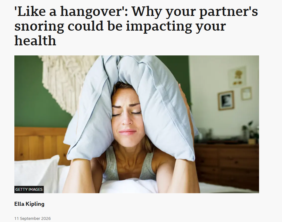 Is Your Partner’s Snoring Affecting Your Sleep? It Might Be Doing More Than Keeping You Awake
